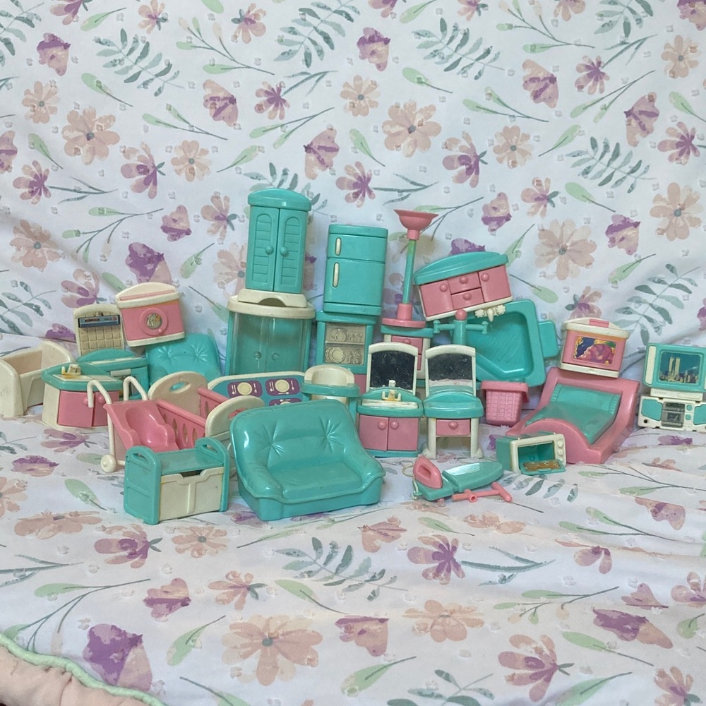 My Sweet Home Dollhouse Furniture Y2K 90s lot Vintage 1996